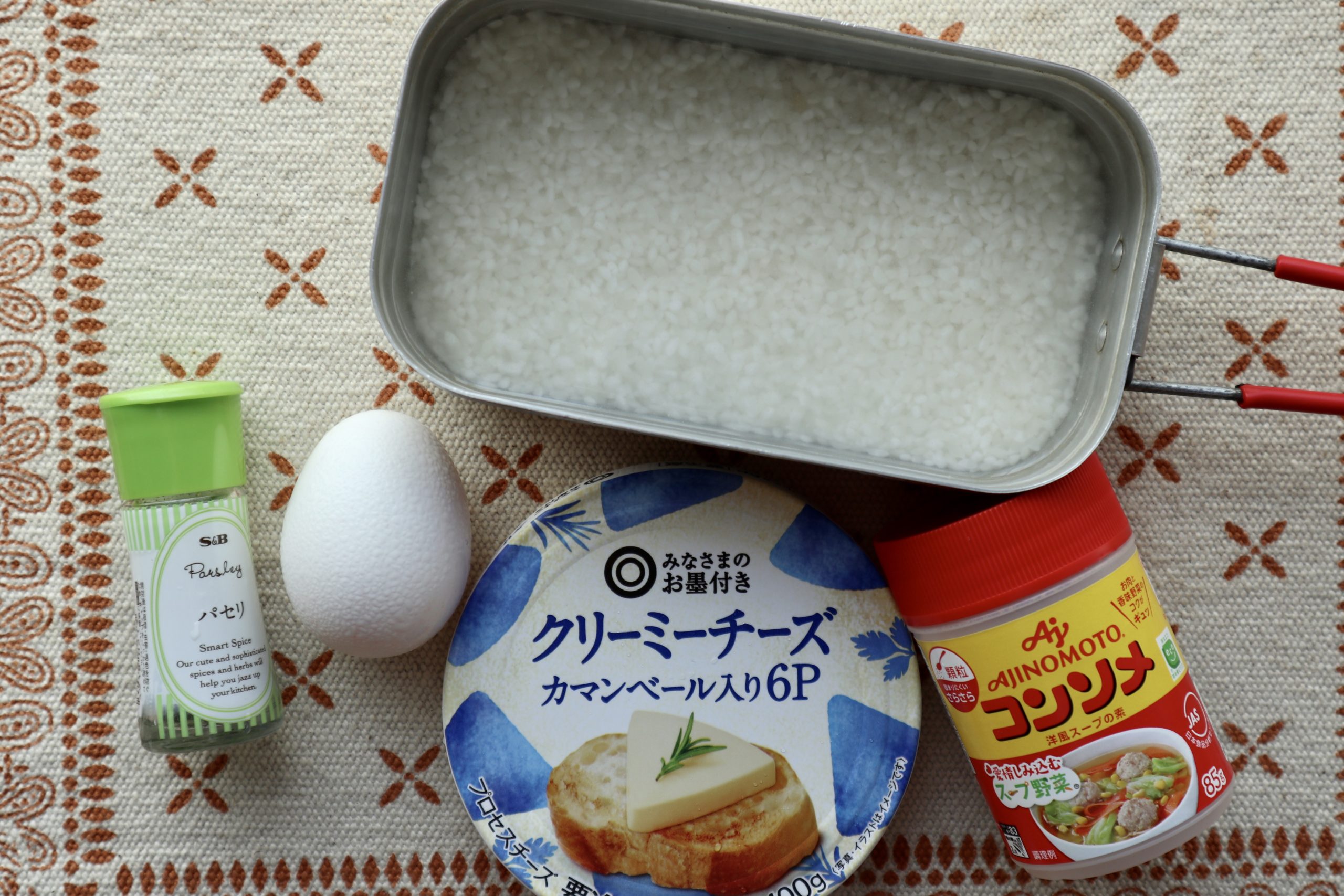 カルボナーラ飯材料